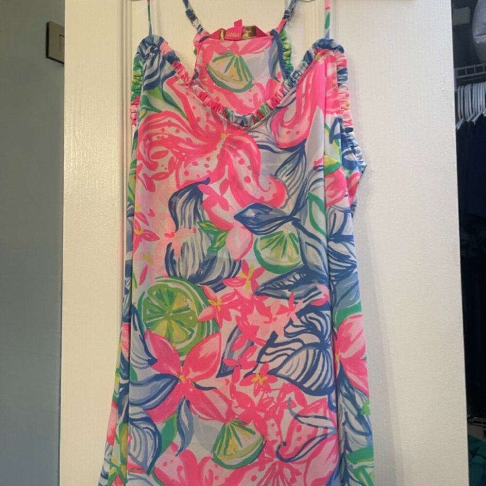 Lilly Pulitzer Ruffle Dusk Top